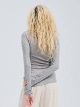 Seamless Basic Cotton Romance | Cotton L/S T-Shirt Grey Melange