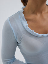 Seamless Basic Cotton Romance | Cotton L/S T-Shirt Hazy Sky