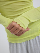 Seamless Basic Cotton Romance | Cotton L/S T-Shirt Neon Yellow