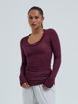 Seamless Basic Cotton Romance | Cotton L/S T-Shirt Vineyard
