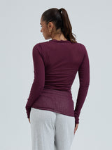 Seamless Basic Cotton Romance | Cotton L/S T-Shirt Vineyard