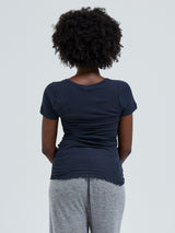 Seamless Basic Cotton Roseanna | Cotton S/S T-Shirt Midnight