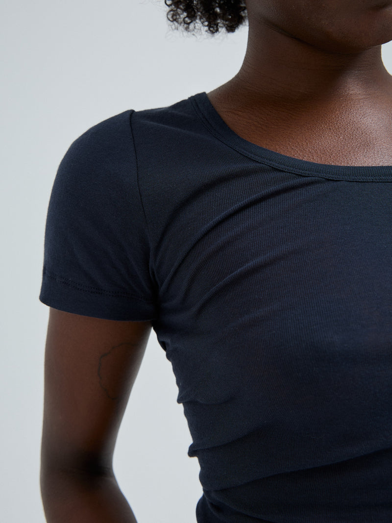 Seamless Basic Cotton Roseanna | Cotton S/S T-Shirt Midnight