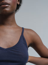 Seamless Basic Cotton Spaghetti | Cotton Strap Top Night Sky