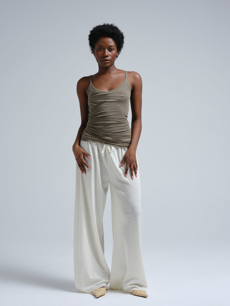 Seamless Basic Cotton Spaghetti | Cotton Strap Top Tea Leaf