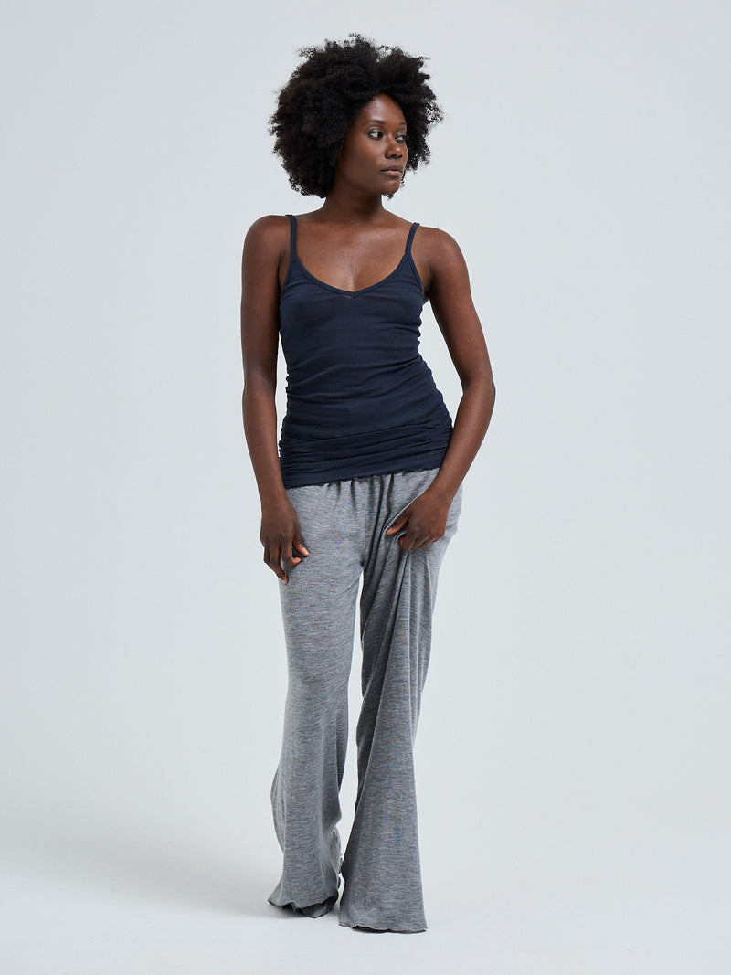 Seamless Basic Cotton Spaghetti | Cotton Strap Top Midnight