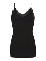 Seamless Basic Fab | Organic cotton Strap Top Black