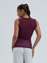 Seamless Basic Flounce | Cotton Tank Top Vineyard