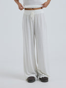 Jacquard Pants | Cotton - Off-White