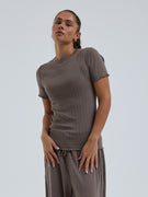 Jacquard Short Sleeve | Cotton - Fungi