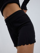 Jacquard Shorts | Cotton - Black