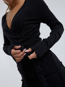 Jacquard Wrap | Cotton - Black