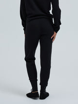 Seamless Basic Knitted leggings | Wool Cashmere T-shirt Black