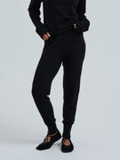 Knitted leggings | Wool Cashmere - Black