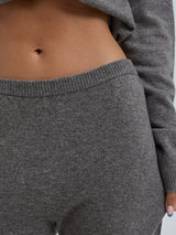 Seamless Basic Knitted leggings | Wool Cashmere T-shirt Heather Mushroom