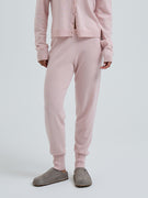 Knitted leggings | Wool Cashmere - Powder Pink