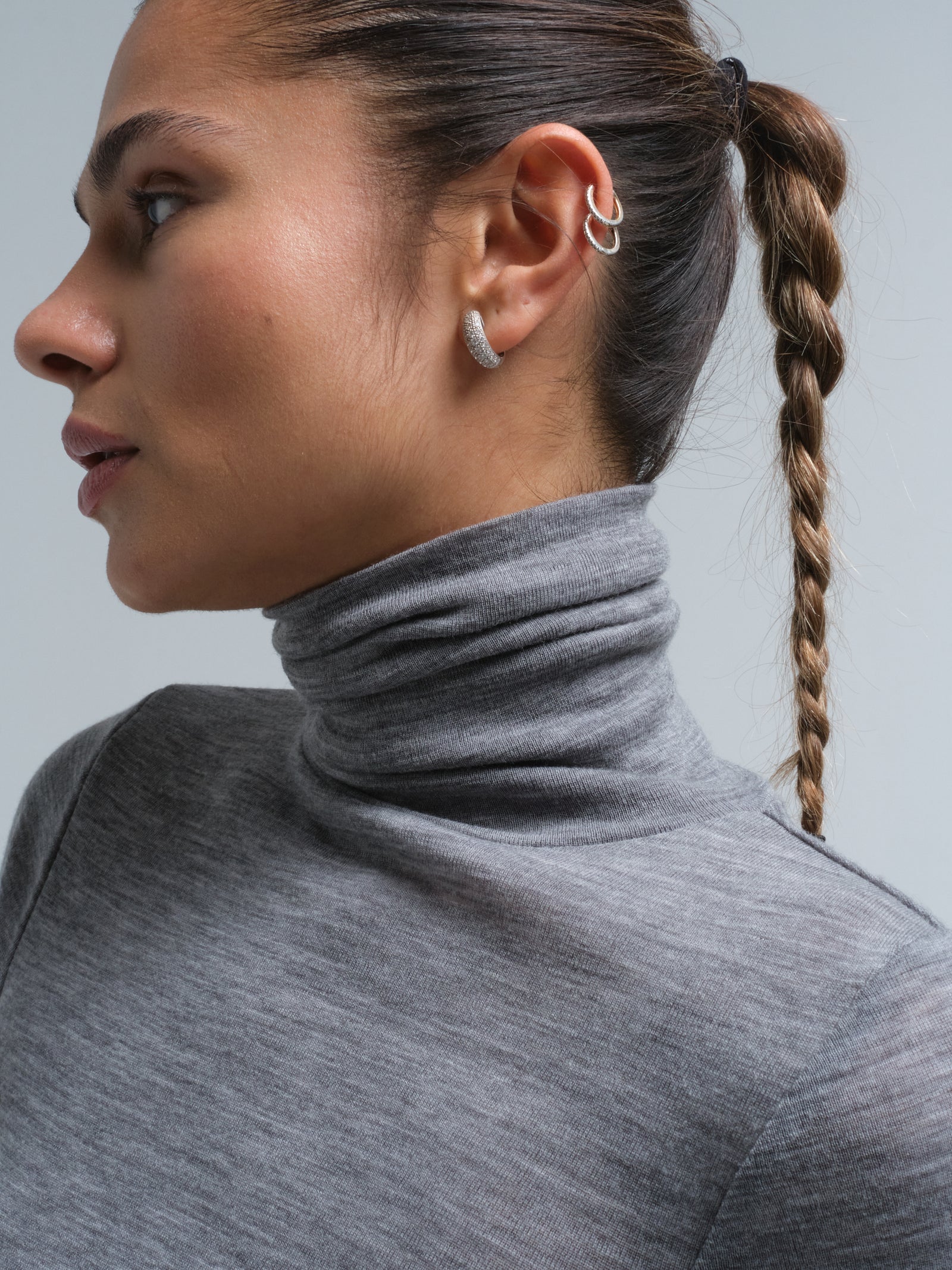 Woolen Lola | Merino wool - Grey Melange – Seamless Basic