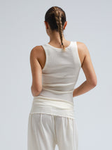 Seamless Basic Mya | Wool - Silk Tank Top Off-White