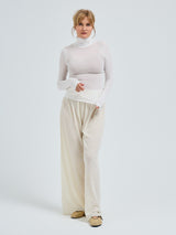 Seamless Basic Nouveau | Cotton Roll Neck Off-White