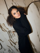 Roll Neck Jumper | Wool Cashmere - Black