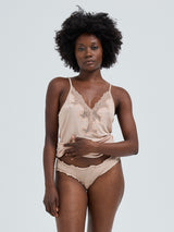 Seamless Basic Sheer Pantie | Silk 2-pack Panties Rosie Beige