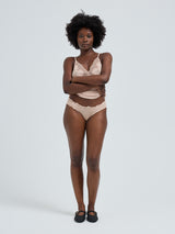 Seamless Basic Sheer Pantie | Silk 2-pack Panties Rosie Beige