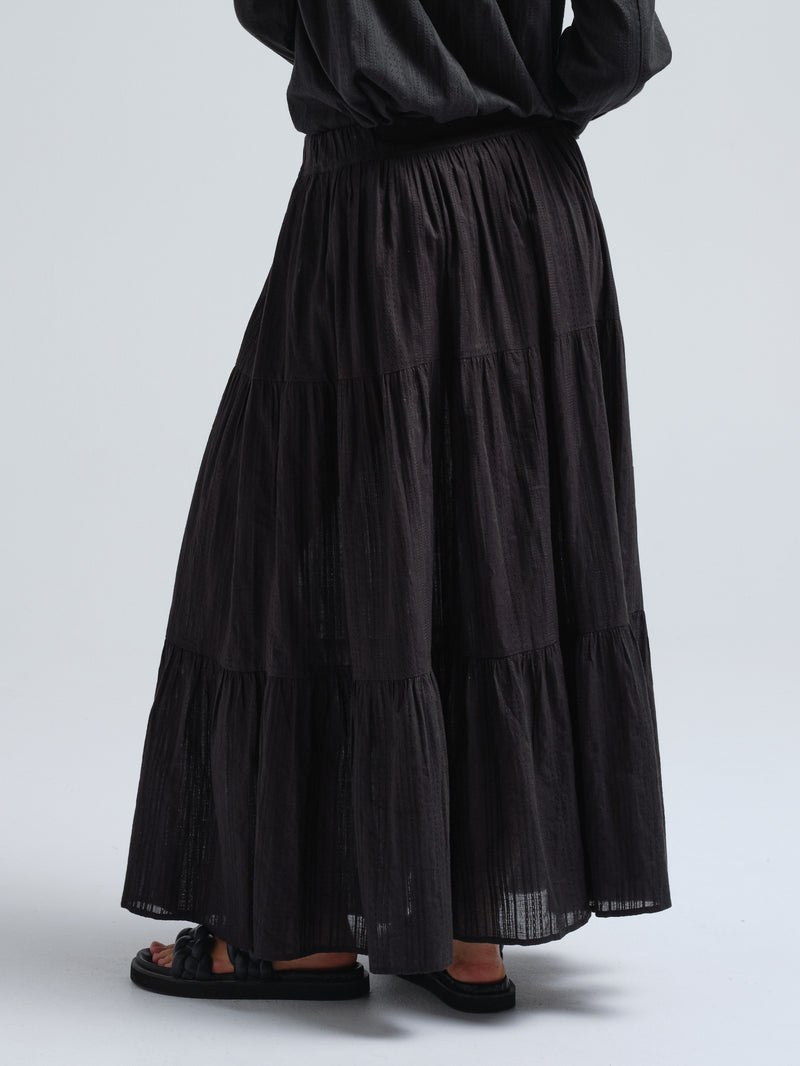 Seamless Basic Siena | Cotton Skirt Black