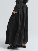 Seamless Basic Siena | Cotton Skirt Black