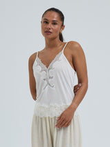 Seamless Basic Silk Cami Romance | Mulberry Silk Cami top Off-White