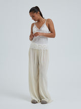 Seamless Basic Silk Cami Romance | Mulberry Silk Cami top Off-White