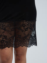 Seamless Basic Silk Slip Romance | Mulberry Silk Slip Dress Black