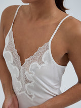 Seamless Basic Silk Slip Romance | Mulberry Silk Slip Dress Off-White