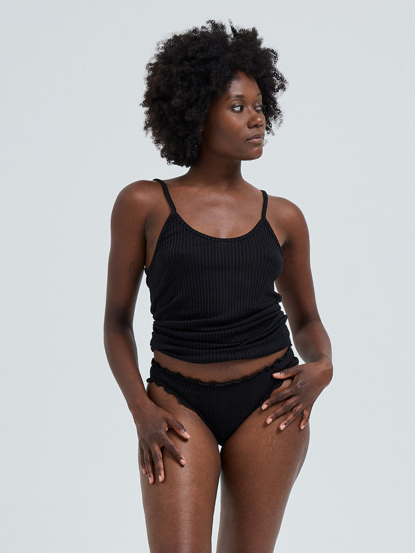 Seamless Basic Silky Dulce | Silk 2-pack Panties Black