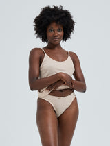Seamless Basic Silky Dulce | Silk 2-pack Panties Rosie Beige