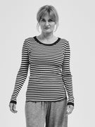 Silky Fiore | Silk - Navy/Off-white