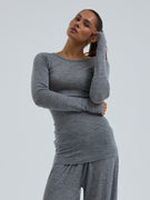 Woolen Jade | Merino wool - Grey Melange