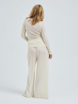 Seamless Basic Woolen Jade | Merino wool L/S T-Shirt Off-White