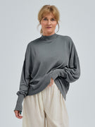 Woolen Sporty Sweat | Merino wool - Grey Melange