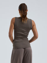 Seamless Basic Wooly Tank | Wool Silk Tank Top Fungi