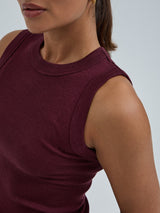 Seamless Basic Wooly Tank | Wool Silk Tank Top Vineyard