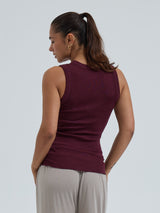 Seamless Basic Wooly Tank | Wool Silk Tank Top Vineyard