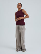 Seamless Basic Wooly Tank | Wool Silk Tank Top Vineyard