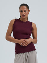 Seamless Basic Wooly Tank | Wool Silk Tank Top Vineyard
