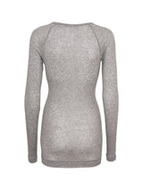 Seamless Basic Elvira | Cotton L/S T-Shirt Grey Melange