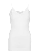 Seamless Basic Fab | Organic cotton Strap Top White
