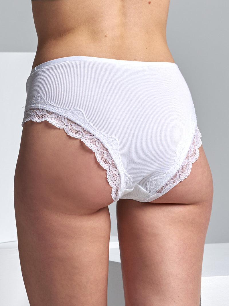 Seamless Basic Hips | Organic cotton 2-pack Panties White