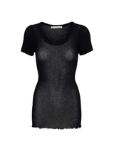 Seamless Basic Roseanna | Cotton S/S T-Shirt Black