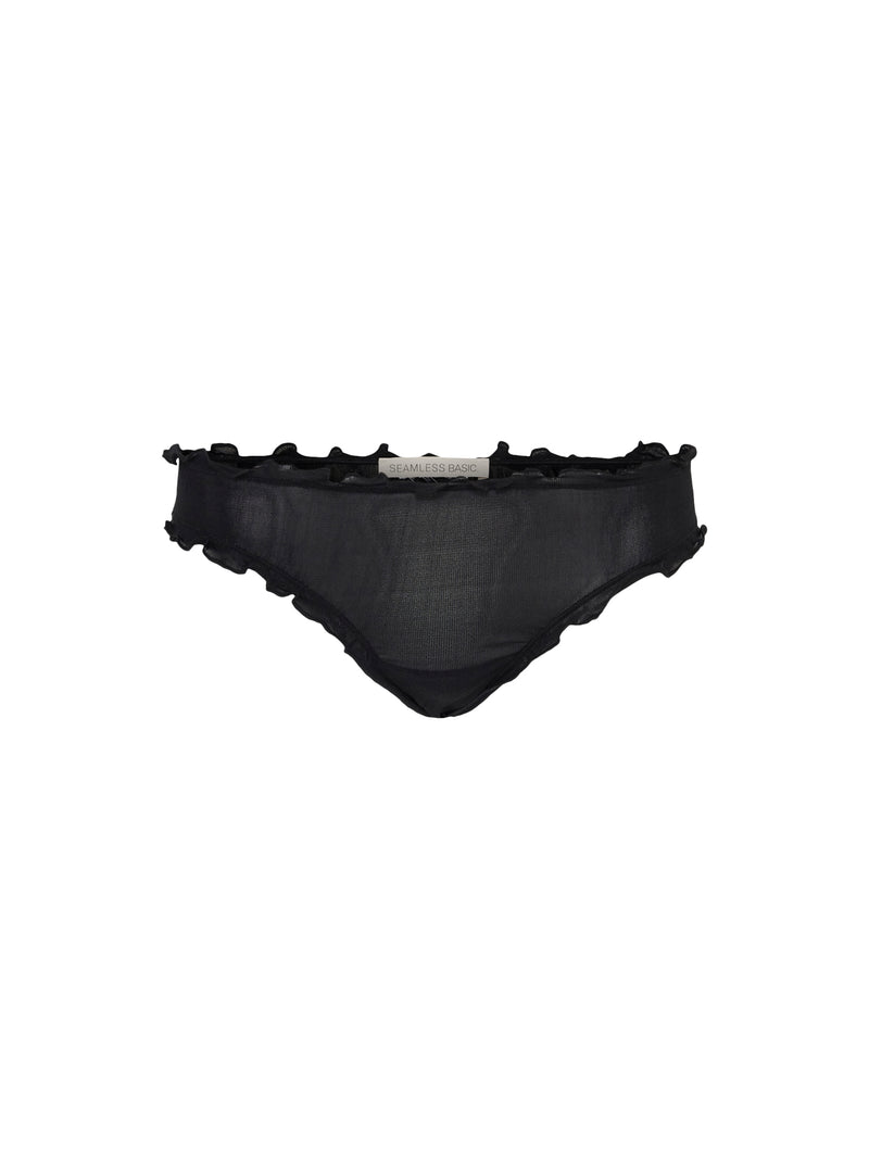 Seamless Basic Sheer Pantie | Silk 2-pack Panties Black