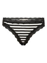 Seamless Basic Silky Tanga | Silk 2-pack Panties Black/Off-White