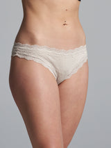 Seamless Basic Silky Tanga | Silk 2-pack Panties Off-White